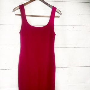 Popular Basics Raspberry pink bodycon dress. Size Medium